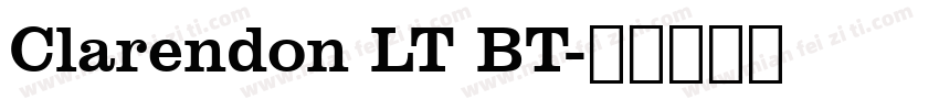 Clarendon LT BT字体转换